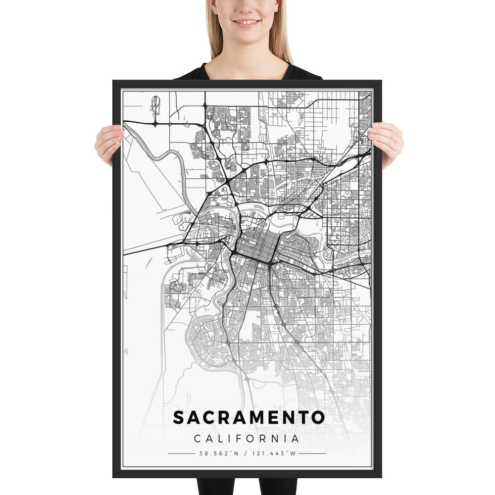 Sactown Framed poster