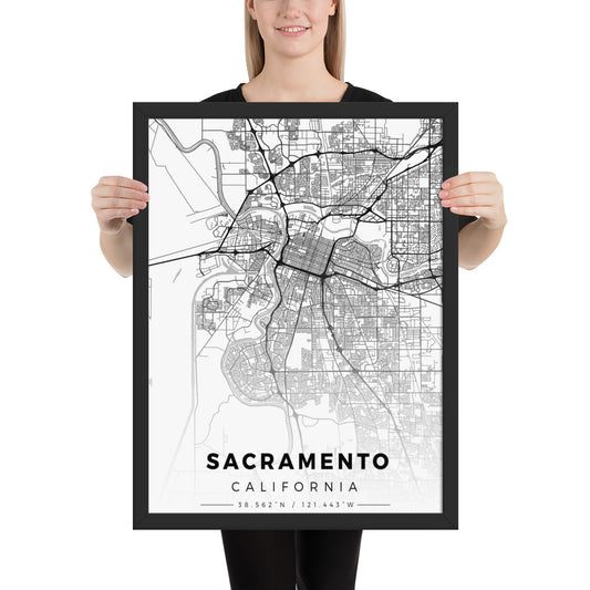 Sactown Framed poster