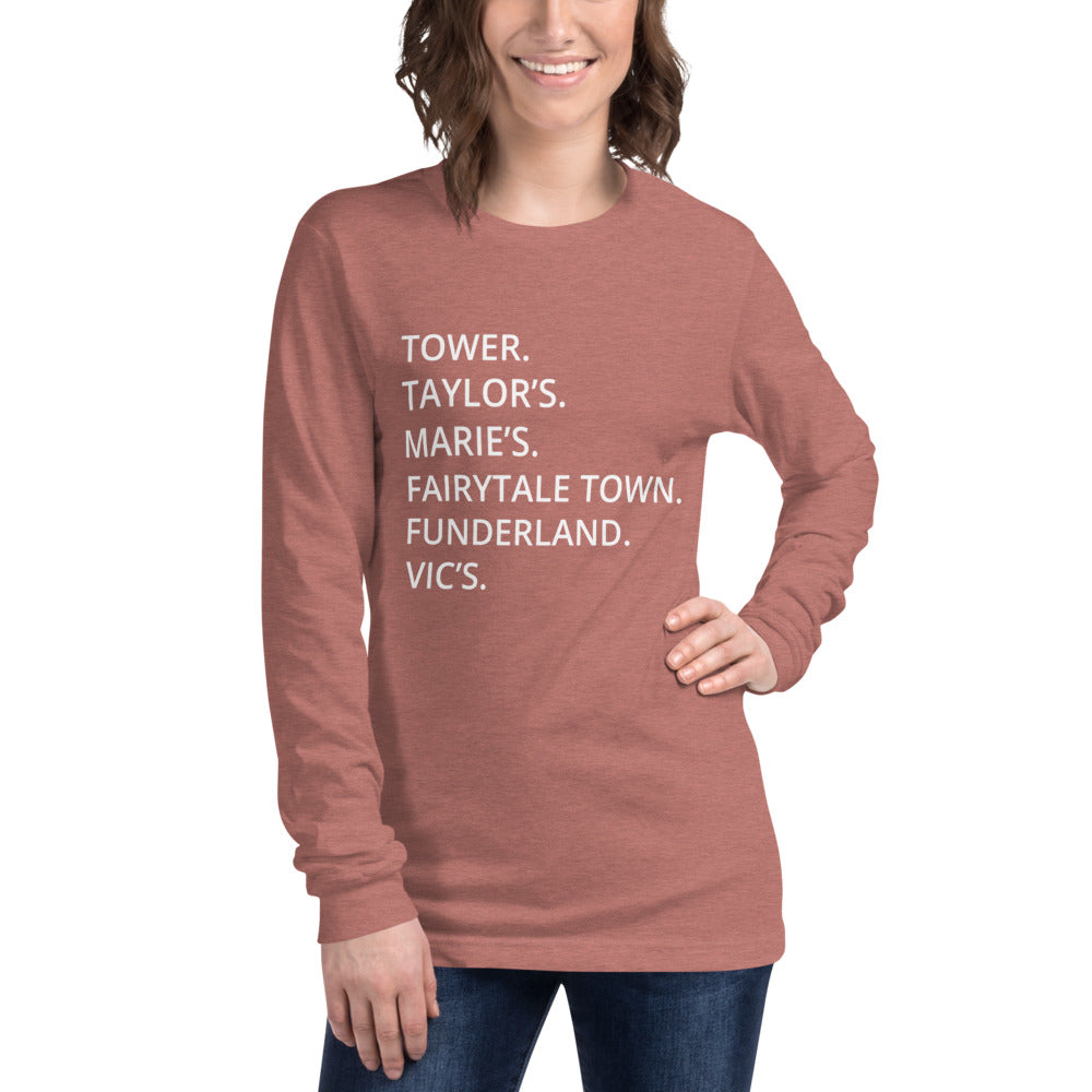 Land Park - Landmarks - Unisex Long Sleeve Tee