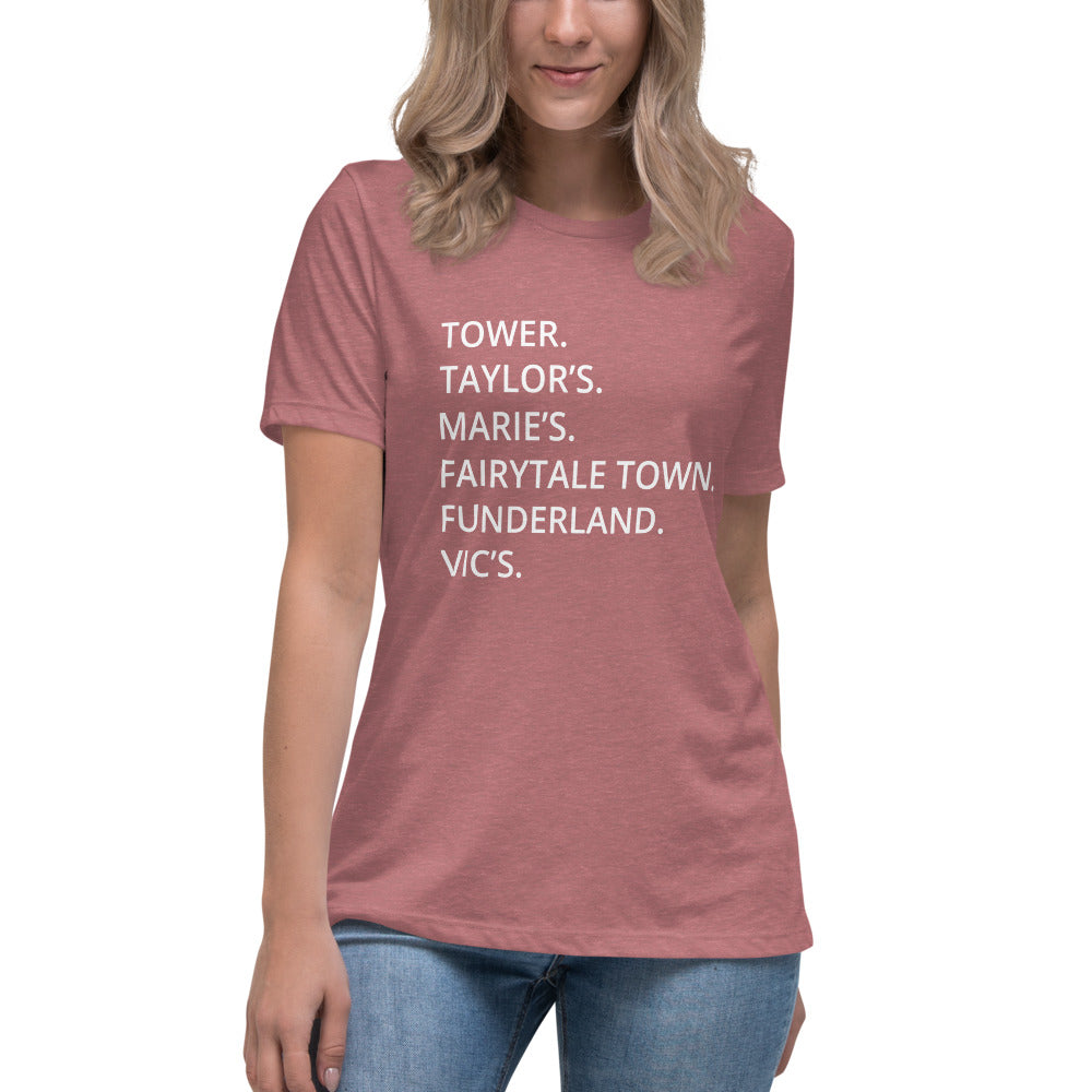 Land Park - Landmarks Women's Relaxed T-Shirt