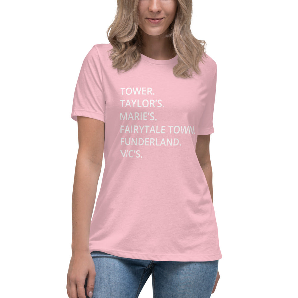 Land Park - Landmarks Women's Relaxed T-Shirt