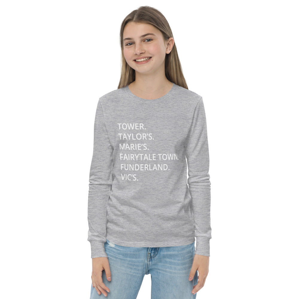 Land Park - Landmarks - Youth long sleeve tee