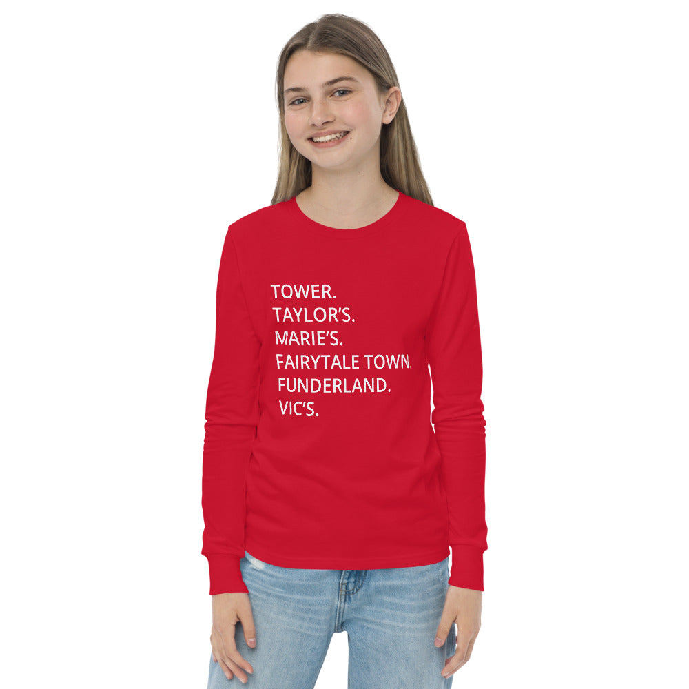 Land Park - Landmarks - Youth long sleeve tee